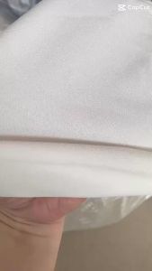 1 Mét Vải Thun Xốp Hàn Moss Crepe Màu Trắng Kem Co Giãn 4 Chiều Khổ 1m6 Hàng Công Ty