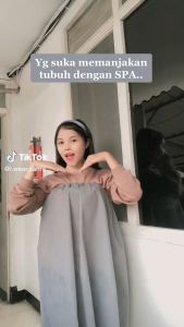 KEMBEN SPA SATIN DOFF - Disposable Gown Dress Kain Baju Pijat Refleksi Reflexology Massage Lulur Facial Salon Kemben Atasan Rok Pendek Panjang Murah