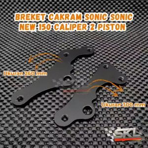 Breket Bracket Dudukan Pangkon Cakram Depan Sonic New 150 Kaliper 2Piston RCB S Series Nissin Samurai