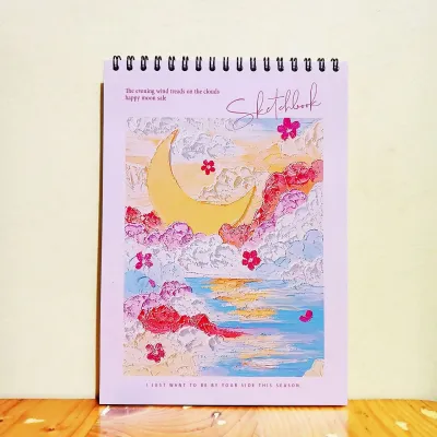 Sketchbook A4 Buku Gambar A4 Buku Sketsa Vertikal Jilid Spiral 45 Lembar / 90 Halaman