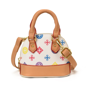 Versatile Mini Shoulder Bag with Vintage Print