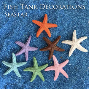 Aquarium Decor Cute Starfish 4.5cm Artificial Fish Tank Decoration Multicolor Mini Crafts Ornaments