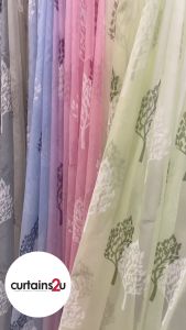Turkey Sheer Majestic Tree design Floral & leaves day curtains [Ready made]