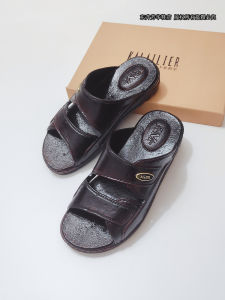 รองเท้าแตะยางกันลื่นสำหรับกลางแจ้ง รองเท้าแตะชายบุผ้าแบบสวมสบาย รองเท้าแตะบุ PU รองเท้าแตะแบบสวมสบายสำหรับกลางแจ้ง