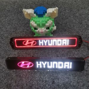 Applicable to Hyundai Elantra Elantra Middle Net Luminous Car Logo Light Ix35 I30 Restoration Led Fence Decorative Light