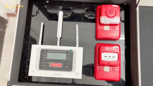 Nút bấm báo cháy không đây Hikfire J-SAP-HK-1104 dùng cho nhà trọ CCMN văn phòng nhà xưởng