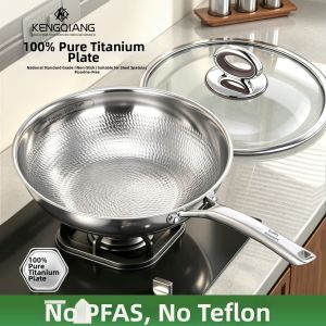 RONGCHUAN | Pure Titanium Non-stick No-coating Multi-functional Frying Pan
