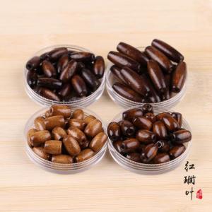 Handmade DIY Beading Accessories Coffee Colored Small Oval Wooden Beads round Loose Beads Necklace Bracelet Jewelry Parts