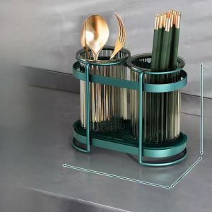 Dustproof Chopsticks Storage Box Chopsticks Holder Wall Hanging Chopsticks Cage Basket Bucket Household Spoon Knife Storage Rack Kitchen Storage Rack