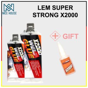 Lem Solder Serbaguna X2000 Lem Solder untuk Besi Baja Metal Tahan Panas Super Tahan Air
