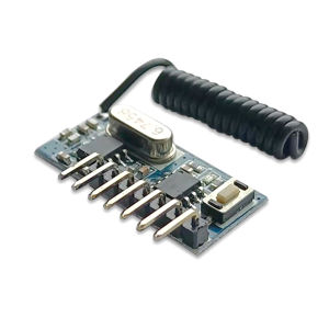 433 Mhz RF Remote Control Receiver and 433mhz RF Relay Receiver Switch Module DC3.3V-5V Jog Self-locking Interlock Controller