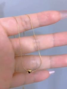 Kalung Titanium Wanita Anti Karat Selamanya / Kalung Titanium Wanita Plus Liontin Love Rantai Gold / Kalung Wanita Ori Import Korea