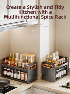XUNHUAI | Multi-Function Wall-Mounted Hanging No-Drilling Seasoning Rack