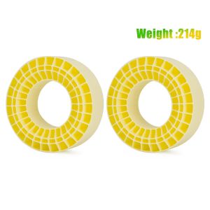 2.2" RC Crawler Foam Inserts High-Density Silicone Rubber Waterproof (125x45mm)  Compatible for  1/10 RC Crawler Car SCX10 Capra