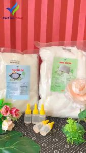 1kg thạch dừa thô tặng kèm hương liệu-Viettin Mart