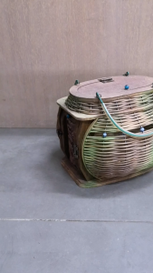 Sangkar Burung Rotan Vintage Rustic Rattan Bird Cage Handmade Cage for Pet Birds or Display