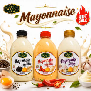 Royal Arm Mayonnise / Mayonise / Red Pepper / Garlic / Black Pepper / 500g / Premium Quality / Dip /Seasoning / Dressing / Spread / Mayo