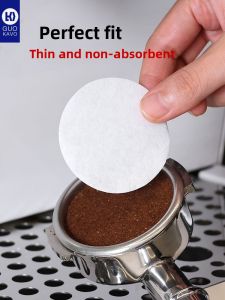 Guokavo Coffee Machine Handle Powder Bowl Moka Pot Filter Paper 100 Pieces Household Coffee Brewing Tools Dining Utensils