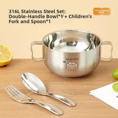 WODEBAIHUI | Anti-Slip Baby Bowl 316 Stainless Steel