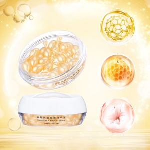 30Pcs Fullerene Placenta Capsule Essence Vitamins Moisturizing Repairing Anti-wrinkle Day Night Anti Aging Whitening Firming Serum