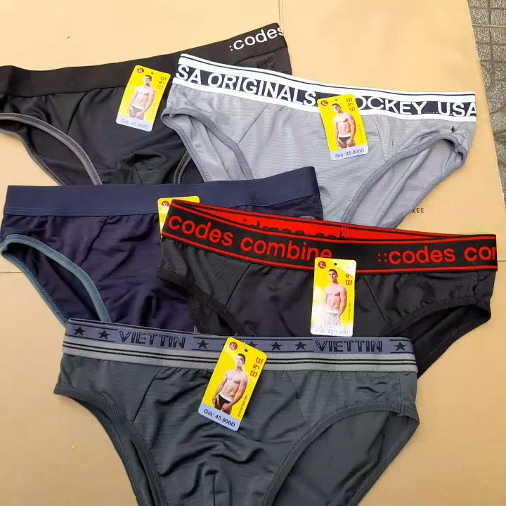 [HCM] bộ 4 Quần lót Nam Quần sịp Quần xì 100% Cotton 04 chiều thấm hút co giãn tốt vừa khít cơ thể Hàng cao cấp Xuất Khẩu