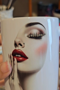 SASSY CLASSY DESIGN PRINT ON CERAMIC SUBLIMATION COFFEE MUG/CUP (with crystals) FOR A GIFT/BIRTHDAY/GRADUATION OCCASIONS