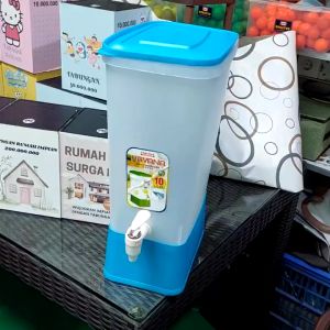 Cod Tempat Water Dispenser 16 Liter Es Buah Sirup Air Minum + Keran Tatakan