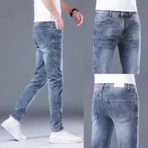 Quần jean nam xanh nhạt bạc chất liệu jean cao cấp vải Jean co giản 4 chiều cực đẹp chuẩn from ôm dáng skinny sang trọng MS5678
