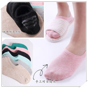 ถุงเท้าผ้าฝ้ายที่มองไม่เห็นสําหรับผู้หญิงฤดูร้อนลื่นตัดสปอร์ตวัตถุประสงค์ทั่วไปการค้าต่างประเทศถุงเท้ากระดูกฟรี