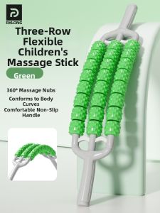 REXUELONG | Adjustable Flexible Four-row Massage Stick Muscle Relaxation Growth Promoting