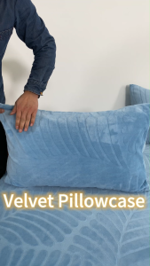 2Pcs Thick Milk Velvet Pillow Protector Nozipper Design Pillowcases 20x30inches Size