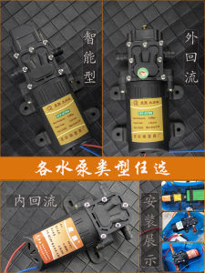 High Pressure Electric Sprayer Pump Water Pump 12V Agricultural Special Motor Membrane Pump Motor Accessories Garden Supplies