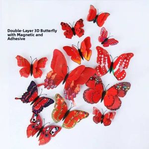 3D Butterfly Wall Stickers Self Adhesive Fridge Magnet Bedroom Wedding Room Decorative Wall Decals Buy 2 Get 1 Free