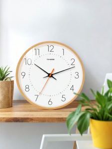 TIMESS | Vintage Style Wooden Silent Quartz Wall Clock