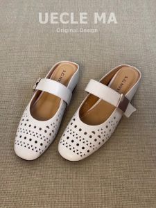 MASHUJIA | Summer Dress Pairing Comfortable Heel Hidden Loafer Sandals