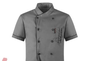 Baju Koki Terbaru 2024 Jacket Chef Kemeja Koki Seragam Chef  Pria /Wanita Mandarin Lengan Pendek