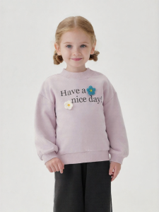 Marc&Janie | Stereoscopic Flower Loose Girls Hoodie