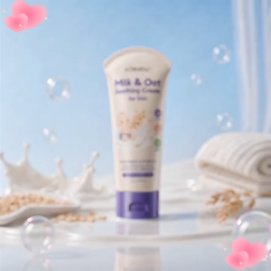 Baby Diaper Rash Cream Nappy Rash Relief Cream for Newborn Kids Milk & Oat Soothing Cream Moisturizing Skin Repair Protection