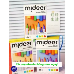 Bút màu nước 2 đầu cho bé - Mideer Dual-Tip Washable Marker (12 màu 24 màu 36 màu)