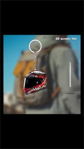 * * Hot Sale Keychain Helmet 2D Flat Fashion Stereo Motorcycle Helmets Safety Auto Bag Car Key Ring KeyChain Gift Jewelry