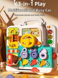 Montessori Multi-functional Busy Board Educational Toy for Babies 6+ Months