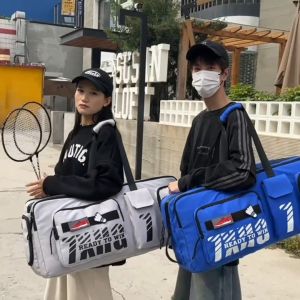 75X35CM50X28CMLarge capacity badminton bag single shoulder rectangular bag sports bag portable tennis bagcan accommodate 6 badminton rackets