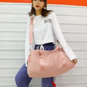 Hanaso กระเป๋าถือเดินทาง 46x22x24cm กระเป๋าฟิตเนส ท่องเที่ยว ฟิตเนส กระเป๋า carry on หิ้วขึ้นเครื่องบินได้