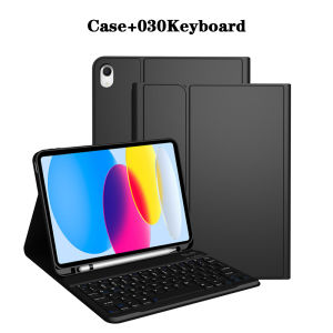 Keyboard Case for iPad (A16) 11th/10th GenerationDetachable Wireless KeyboardStand Folio Keyboard Cover with Pencil Holder