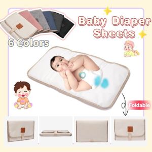 Foldable Baby Diaper Changing Pad Waterproof Newborn Diaper Pad Portable Toddler Changing Table Durable Oxford Baby Diaper Sheet