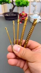 MATA BOR GERGAJI SET KOMPLIT 6 PCS POWER DRILL HSS STEEL MATA BOR SET KOMPLIT MILLING MULTIFUNGSI GERGAJI KAYU TITANIUM PLASTIK LOGAM GOLD MULTI FUNGSI MATA POTONG BOR TERBARU