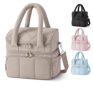 Insulated Double-layer Handheld Lunch Bag
