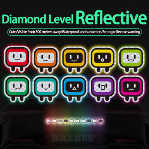 3M Motorcycle Car Bike Sticker Cube Man High Reflective Warning Stickers Helmet Body Cute Personalized DIY Decal For Toyota