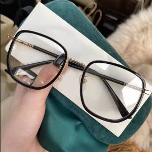 Anti Radiation Glasses for Women Men Metal Replaceable Lens Eyeglasses