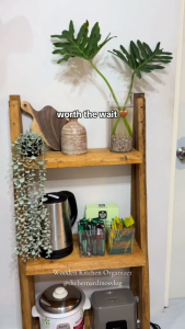 rustic wood indoor storage rack kitchen display organizer condiments rack kitchen utensils rack bathroom organizer multi purpose wooden rack three layer shelves organizer multi layer fruit stand plant pot display